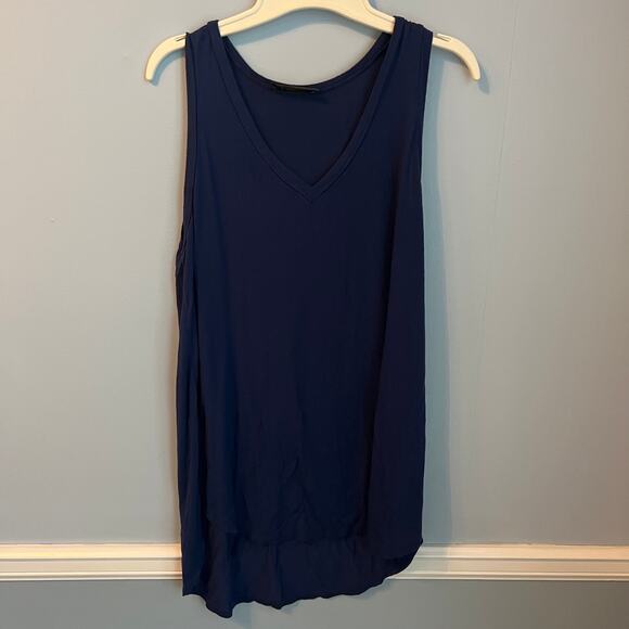 K Ld-Signature Navy Sleeveless Top Shirt Blouse Size Medium - Picture 12 of 12